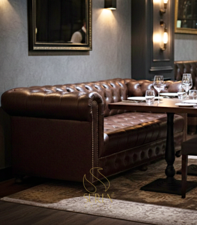 upholstered restaurant furniture design