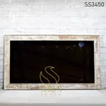 Carved Design Panel Distress Mirror Design