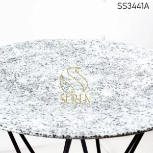 Industrial Furniture Jodhpur : Manufacturer and Supplier Cross Metal Terrazzo Round Pub Table 2