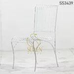 Metal Curve Back Outdoor Chair