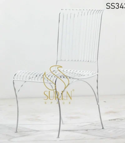 Metal Curve Back Outdoor Chair