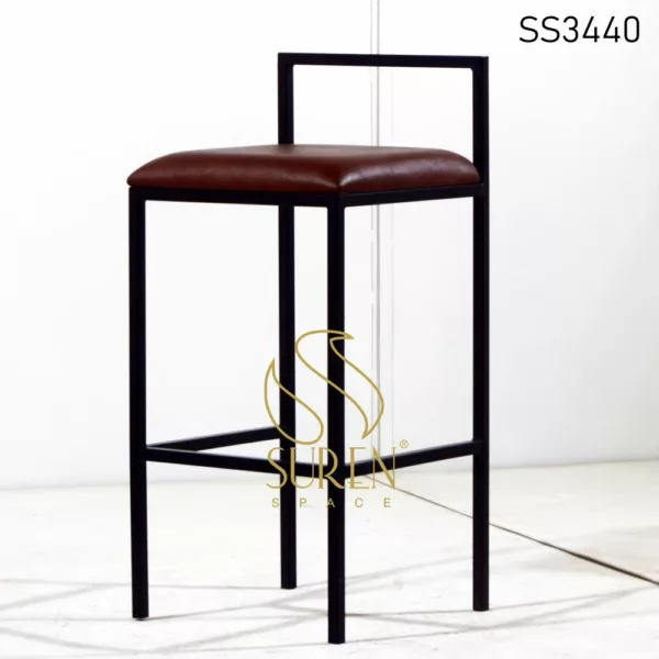 Metal Structure Leatherette Seating Pub Chair