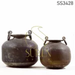 Old Indian Brass Matkas