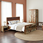 Reclaimed Wood Resort Farmhouse Bed