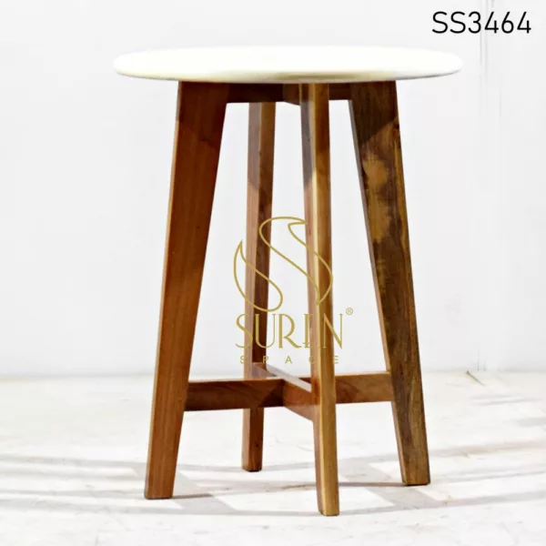 Round Bistro Table in Solid Wood