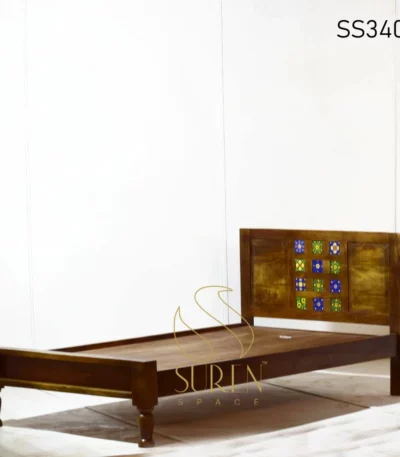 Solid Indian Wood Single Bed