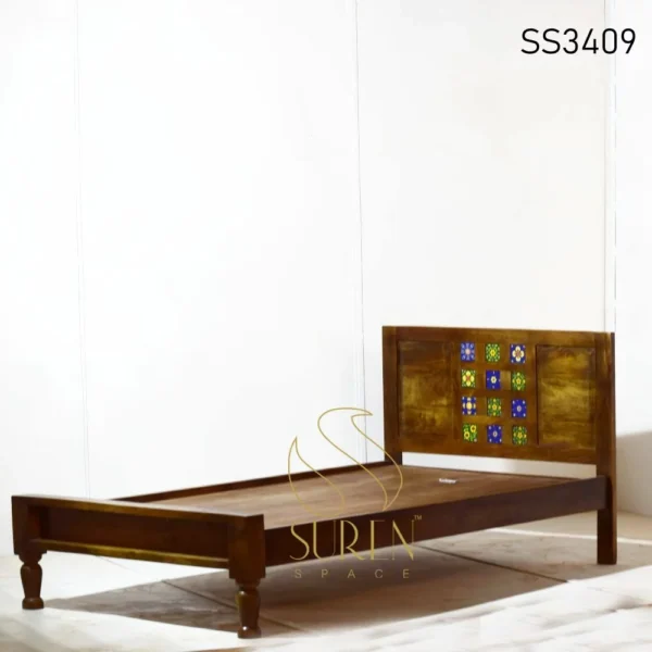 Solid Indian Wood Single Bed