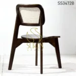 Solid Wood Natural Cane Contemporary Chair (3)