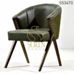 Solid Wood Upholstered Modern Restaurant Chair