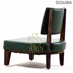 Wooden Leatherette Seat & Back Rest Chair (2)