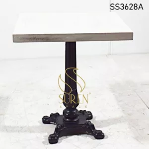 Industrial Furniture India : Industrial Furniture Online 2023 Designs Cast Iron Square Foldable Cafe Table 1