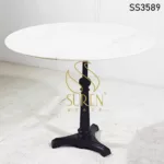 Casting Base Folding Marble Round Café Table