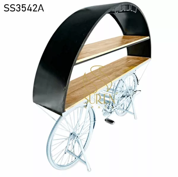 Cycle Theme Metal Wooden Wine Cabinet Cycle Theme Metal Wooden Wine Cabinet 2 jpg