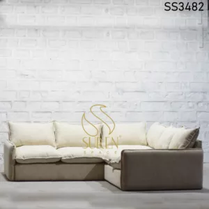 Fabric L Shape Luxury Living Room Sofa