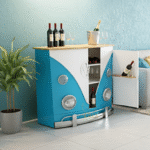 Indian Industrial Wine Cabinet Design