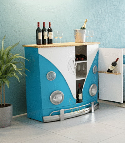 Indian Industrial Wine Cabinet Design