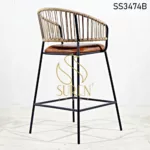 Industrial Rope Weaving Pub Chair (3)