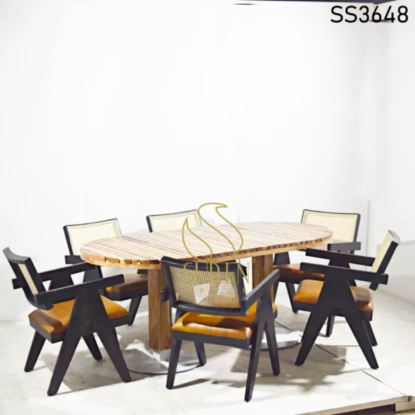 Industrial Six Seater Restaurant Dining Set