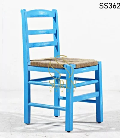 Jute Seating Jodhpur Blue Café Chair