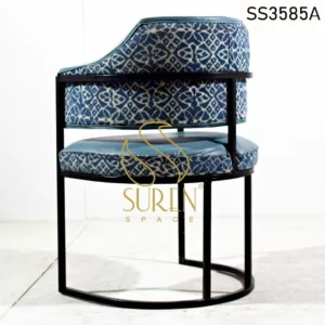 Hospitality Furniture: Custom Commercial Furniture Manufacturer & Supplier Metal Frame Duel Fabric Fine Dine Chair 2