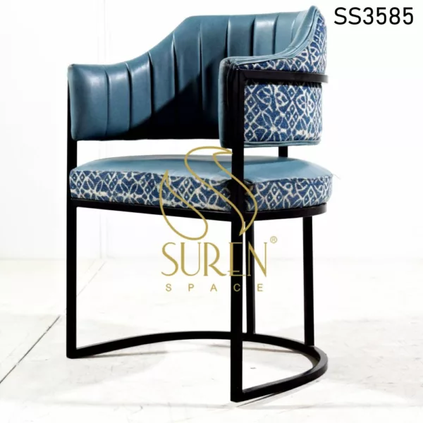Metal Frame Duel Fabric Fine Dine Chair