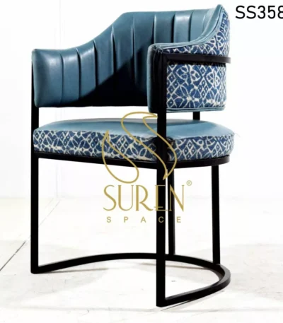 Metal Frame Duel Fabric Fine Dine Chair