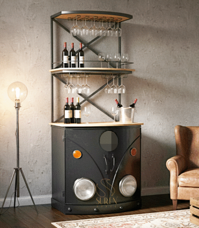 automobile wine bar cabinet