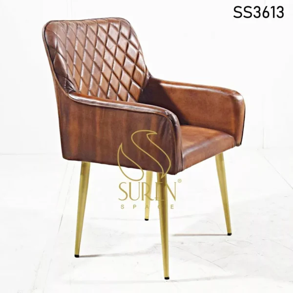 Leather Seat & Back Restaurant Chair SS3613 jpg