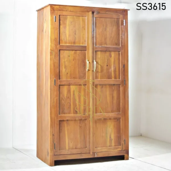 Solid Acacia Wood Wardrobe (1)