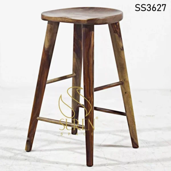 Solid Wood Bar Height Stool