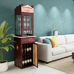Telephone Booth Design Wine Cabinet