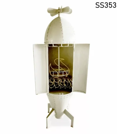 Ufo Theme Metal Wine Cabinet