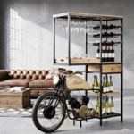 industrial automobile wine bar cabinet