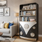 unique automobile bookcase