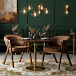 Fine dine restaurant chair and table design