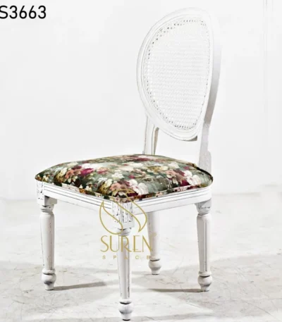 White Distress Cane Back Event Chair