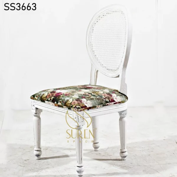 White Distress Cane Back Event Chair