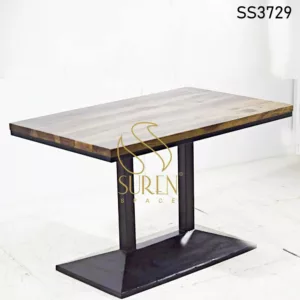 Indian Rosewood Walnut Finish Four Seater Table
