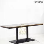 Indian Rosewood Walnut Finish Six Seater Table