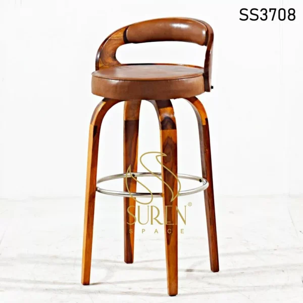 Modern Design Solid Wood High Pub Chair