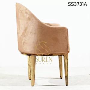 Solid Wood Fully Upholstered Restaurant Chair
