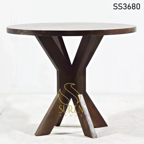 Solid Wood Round Café Table