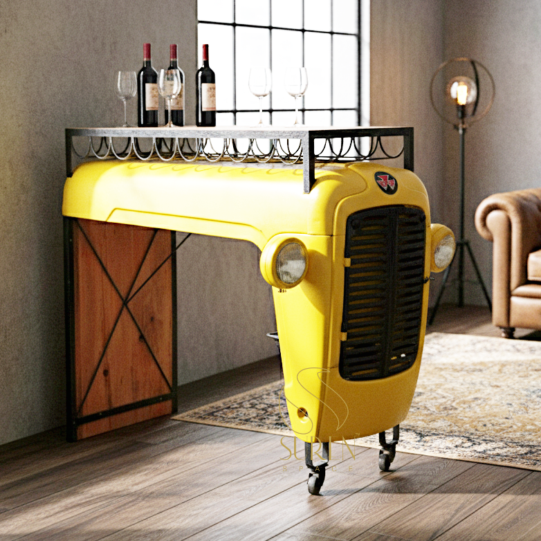 automobile wine cabinet design Tractor Theme Automobile Wine Cabinet - Image 1