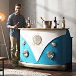 car design wine cum catering counter