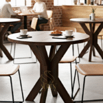 Solid Wood Round Café Table