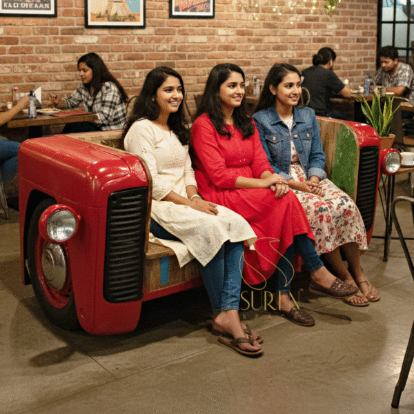 tractor design unique restaurnat seating