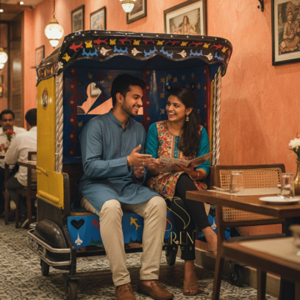 unique taxi seating for restaurant
