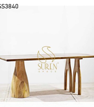 Artistic Solid Indian Wood Dining Table