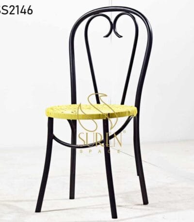 Products Bent Metal Plastic Cane Weaving Industrial Chair 2