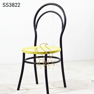 Camping Tent Furniture : Manufacturer from Jodhpur India Black Finish Plastic Cane Bistro Chair 1